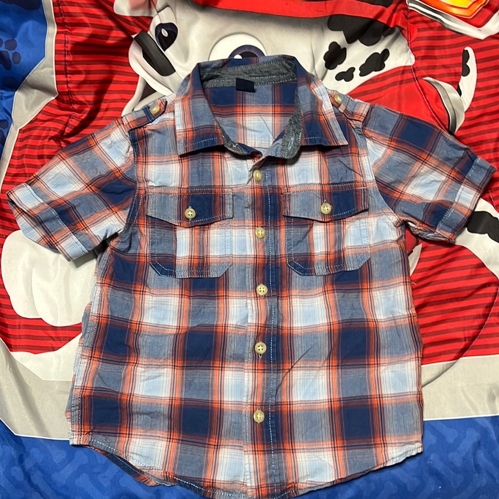 Gap plaid bottom down shirt